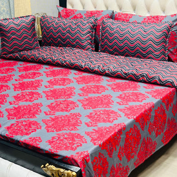 7Pc Printed Comforter Set