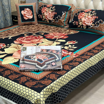 3 D PANAL BEDSHEET CRYSTAL COTTON
