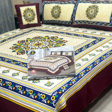 3 D PANAL BEDSHEET CRYSTAL COTTON